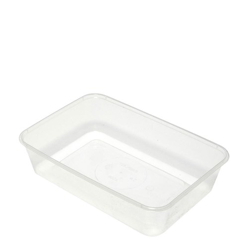 500ml 1000ml Container Rectangular Clear Takeaway 50pc/pk 500pc/ctn - Image 1