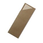 Kraft Cutlery Pouch Bamboo Napkin 1000pc/ctn