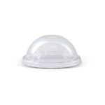 PET Dome Lid Die Cut Hole Fits 98mm Cup 1000pc/ctn
