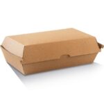 Snack Box Large Corrugated Plain Brown 200pc/ctn