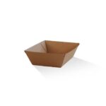 Tray Small Corrugated Plain Brown 500pc/ctn