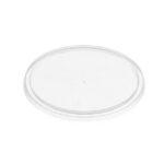 120mm Lids to Suit Round Container Clear 50pc/pk 500pc/ctn