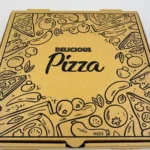 11" Brown 'Delicious Print' Australian Pizza Box 75 pc/pk