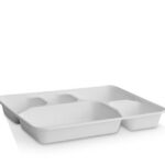5 Compartment Plates Deep Meal 50pc/pk